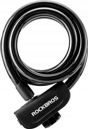 Rockbros Antivol de vélo RKS515-BK avec clé de 1 1 m - Noir