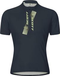 Maillot Manches Courtes Scott Junior Bleu Foncé/Jaune Enfant