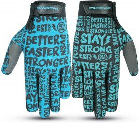 Gants Stay Strong Sketch Adulte Noir/Turquoise T.M