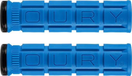 Paire de Grips Oury Grips Lock-On V2 Bleu Deja