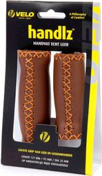 VELO Grips Cuir 127Mm L Marron (Paire)