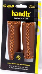 VELO Grips Cuir 127Mm L Marron (Paire)