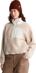 The North Face Yumiori Off Peak 1/2-Zip-Fleecejacke für Damen, beige