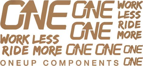 Oneup Matte Bronze Stickers Kit