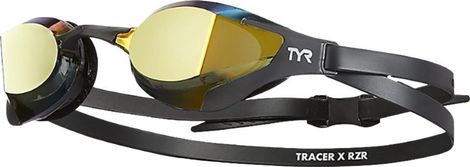 Schwimmbrille Tyr Tracer-X RZR Mirrored Gold/Schwarz