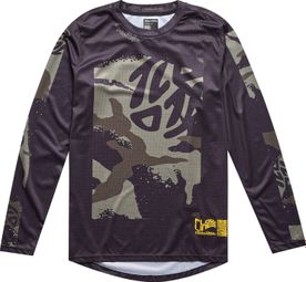 Troy Lee Designs Flowline Youth Black Child Long Sleeve Jersey