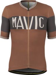 Maillot Manches Courtes Mavic Heritage Bronze/Noir