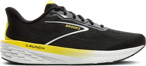 Brooks Launch 12 Running Shoes, Black/Yellow, Men's