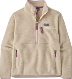 Patagonia Retro Pile Marsupial 1/2 Zip Fleecejacke für Damen, beige