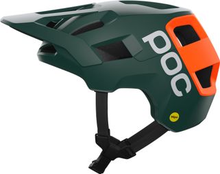 Poc Kortal Race Mips Mountain Bike Helmet, Green/Orange