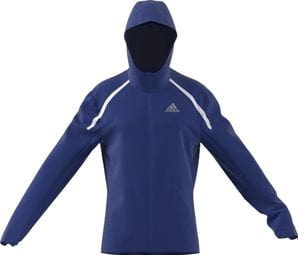 Chaqueta impermeable adidas running Marathon azul hombre