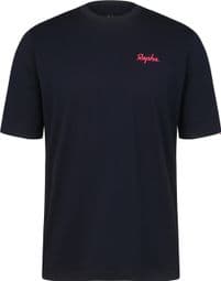 Rapha Logo Short Sleeve T-Shirt Navy/Pink
