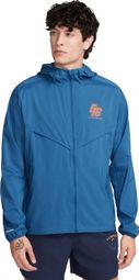 Chaqueta Cortavientos Nike Windrunner BRS Azul Naranja