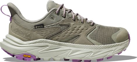 Zapatillas Outdoor Mujer Hoka One One Anacapa 2 Low GTX Gris Violeta