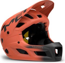 Helm mit abnehmbarem Kinnteil Met Parachute MCR Mips Orange/Schwarz