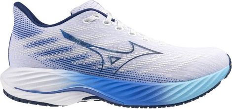 Mizuno Wave Rider 28 Running Shoes White/Blue Men's