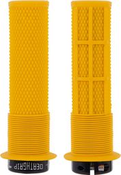 Paire de Grips DMR DeathGrip Avec Flanges Jaune