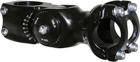 POTENCE VTT-VTC  REGLABLE NOIR 25,4  L 90mm POUR PIVOT FOURCHE 1 '1-8