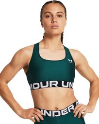 Reggiseno Under Armour HeatGear Armour Mid Donna Verde