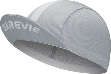 Casquette Darevie Cyclisme Ventilée Légère Respirante Grise et Blanche