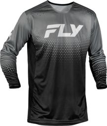 Fly Racing Rayce Sonar Long-Sleeve Jersey, Black/Gray, Kids'