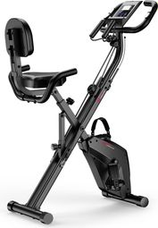 Vélo d'appartement Fitness H C magnétique pliable blanc