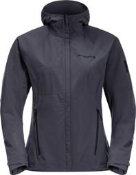 Veste Imperméable Jack Wolfskin Tasman Peak Gris Femme