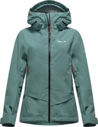 Wasserdichte Jacke Salewa Ortles Gore-Tex 3L Grün Damen