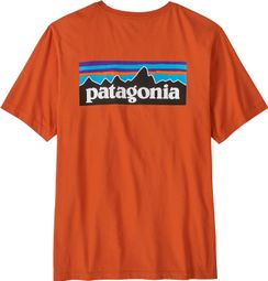 Patagonia P-6 Short-Sleeve T-Shirt with Orange Logo for Men