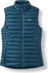 Ärmellose Daunenjacke Rab Microlight Blau Damen