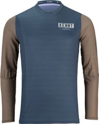 Kenny Charger Langarmtrikot Blau/Khaki