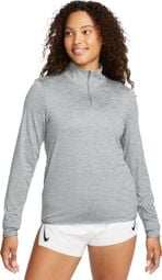 Haut 1/4 zip Nike Swift UV Gris Femme