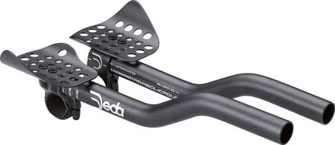 Deda Parabolica Due Aluminium 31,7 mm Zwart + Verlengstukken