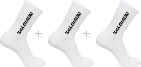 Chaussettes 3 Paires Salomon Everyday Crew Blanc Unisex