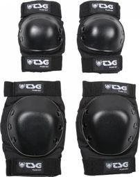 Tsg Plain Kit ginocchiere e gomitiere Nero