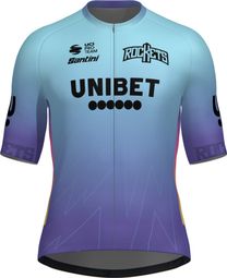 Camiseta de manga corta Santini Fan Line Unibet Rockets Azul, Hombre