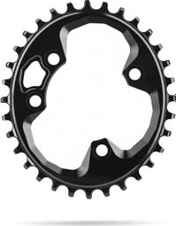 AbsoluteBlack Oval Premium Chainring 1X Rotor 76BCD for Rotor Rex 12S Cranks Black