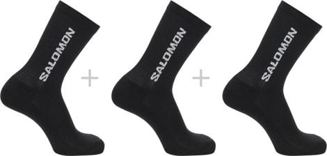 3 Paar Socken Salomon Everyday Crew Schwarz Unisex