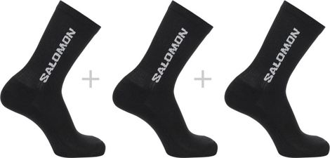 Salomon Everyday Crew Calcetines de 3 pares Negro Unisex