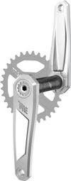 Title CR1 Cranks | 136 mm Axle | Chrome (Without Chainring)