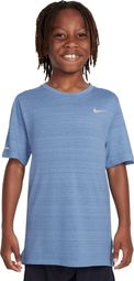 Maillot manches courtes Nike Dri-Fit Miler Bleu Garçon