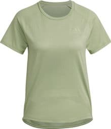 Camiseta adidas running adizero manga corta Verde Mujer