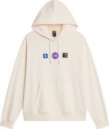 Felpa con cappuccio The North Face Explorer Badges Bianca Unisex