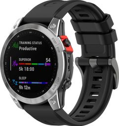 Bracelet de montre en silicone – 20mm – Compatible GARMIN et COROS - Noir