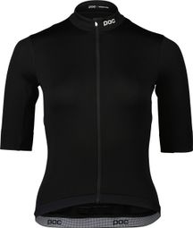 Maillot de manga corta Poc Thermal Lite Uranium Negro para mujer