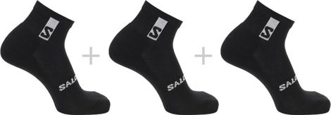 Calcetines tobilleros Salomon Everyday 3 pares Negro Unisex