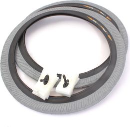 Pneus BMX 2x MAC2+ tringle grise + 2x chambre à air Schwalbe Aerothan
