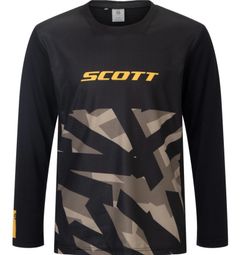 Scott Vertic Delta Langarmtrikot für Kinder, grün und schwarz