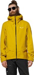 Salewa Ortles Gore-Tex 3L waterdichte jas, geel, heren