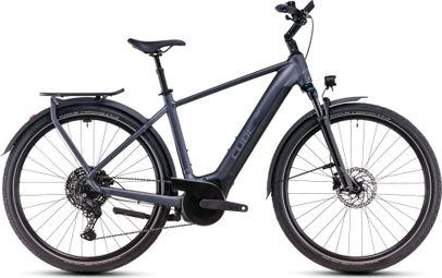 VTC Électrique Cube Touring Hybrid Pro 625 Shimano Cues 11V 625 Wh 700 mm Gris Metallic 2025